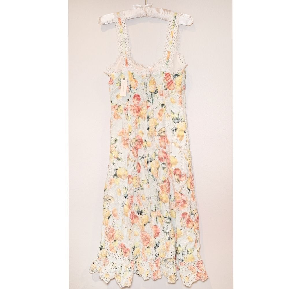 NWT By Anthropologie Ruffled Eyelet Dress - Picture 10 of 16